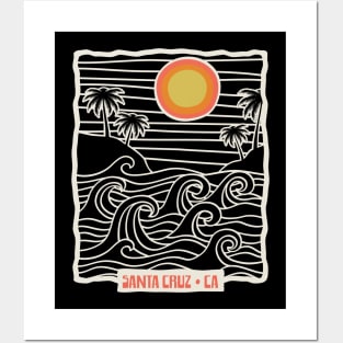 Santa Cruz Summer Sunset Posters and Art